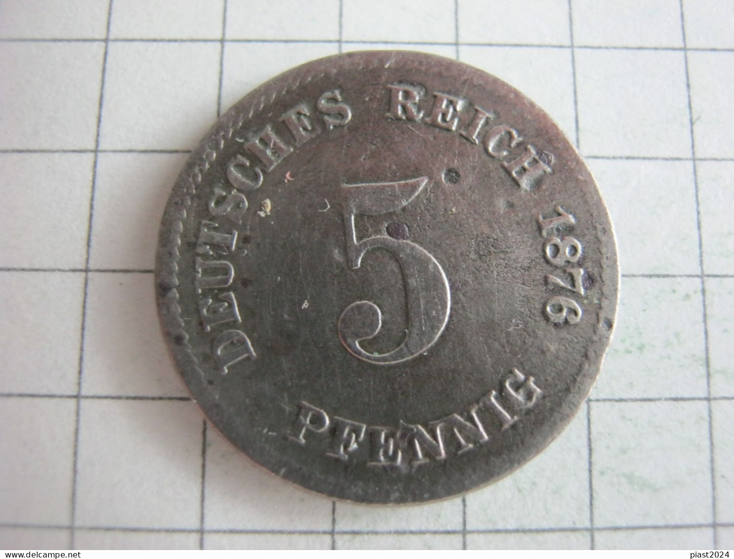 Germany 5 Pfennig 1876 G - 5 Pfennig