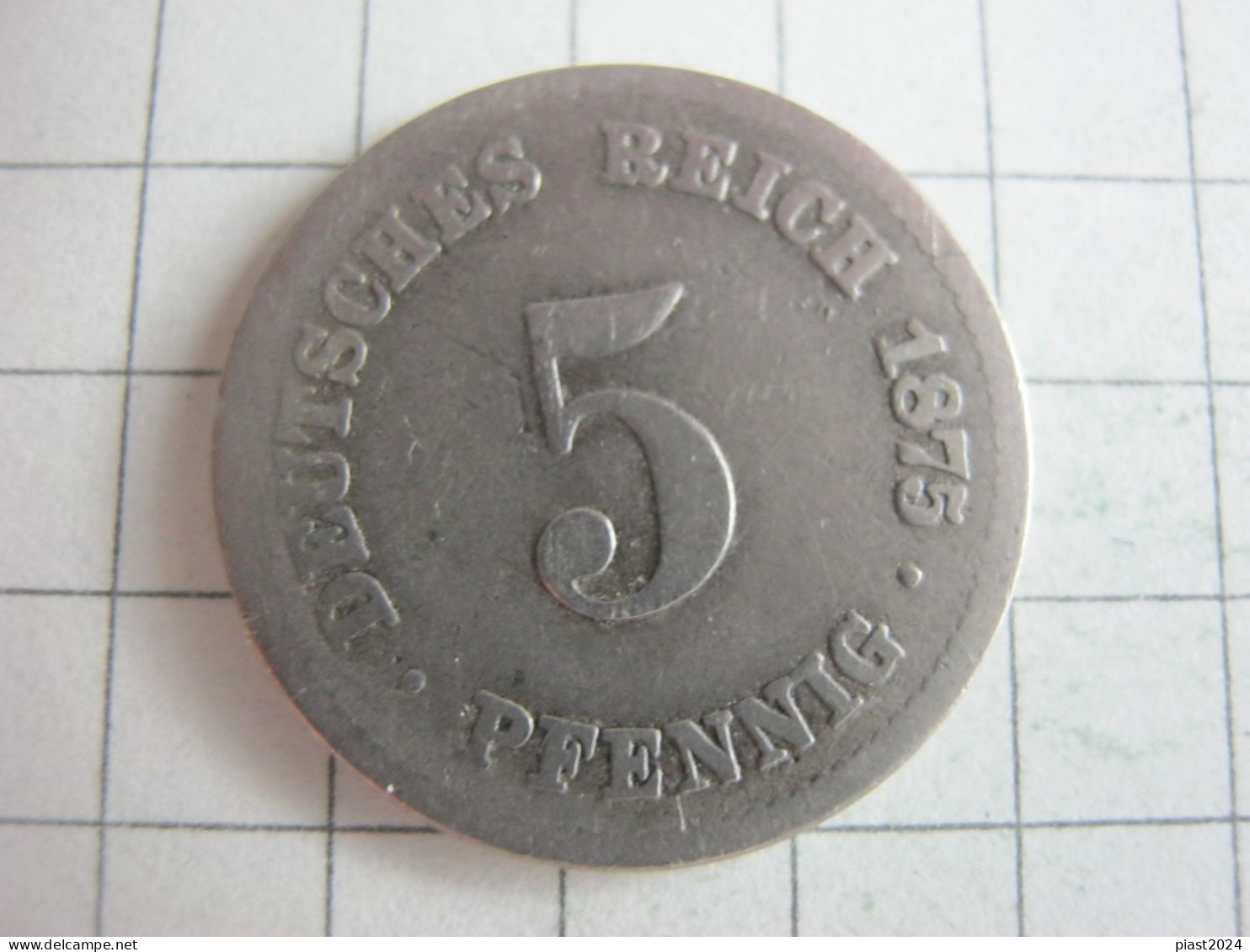 Germany 5 Pfennig 1875 G - 5 Pfennig