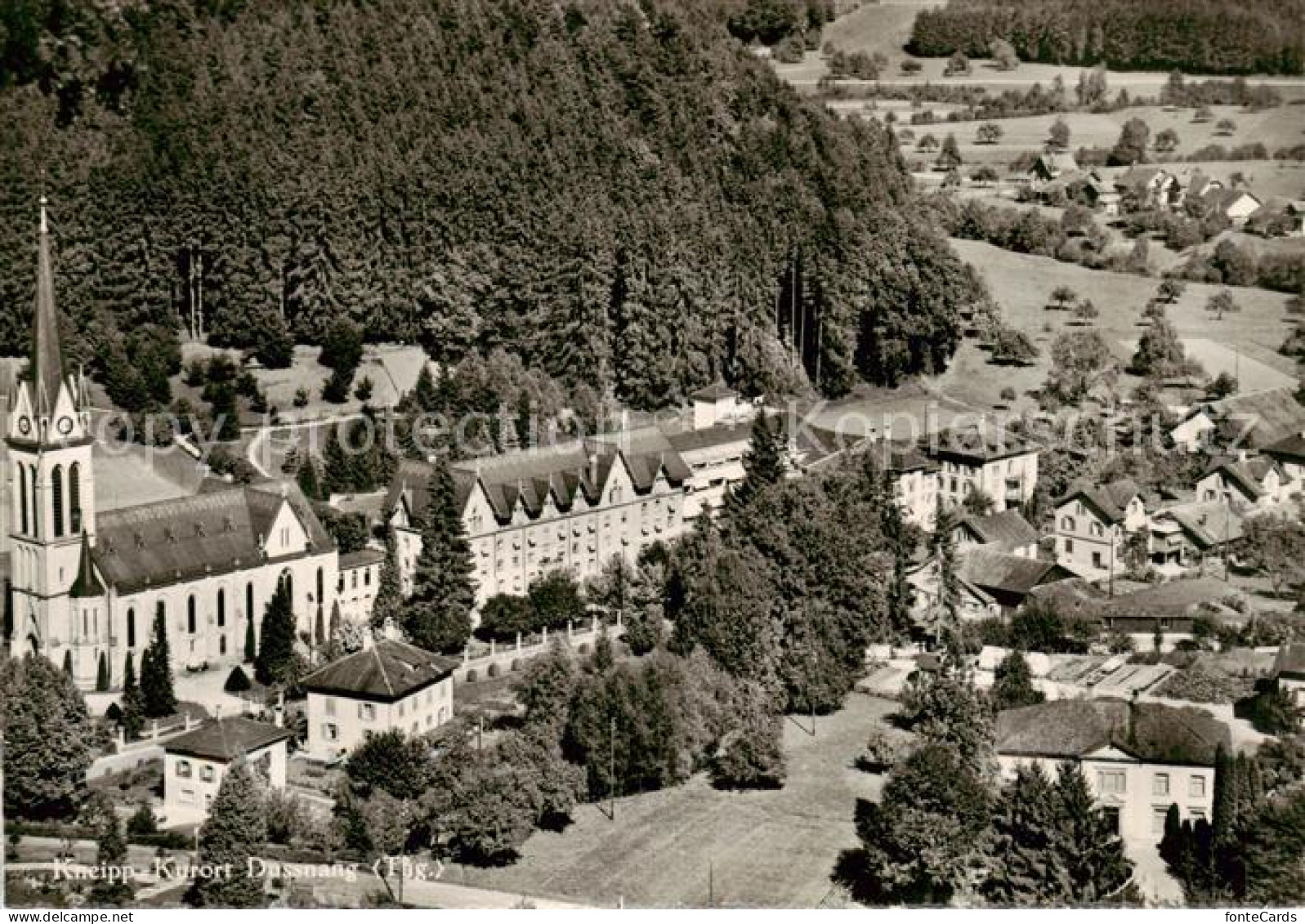 13860228 Dussnang TG Kneipp-Kurort Ansicht Mit Kirche  - Autres & Non Classés