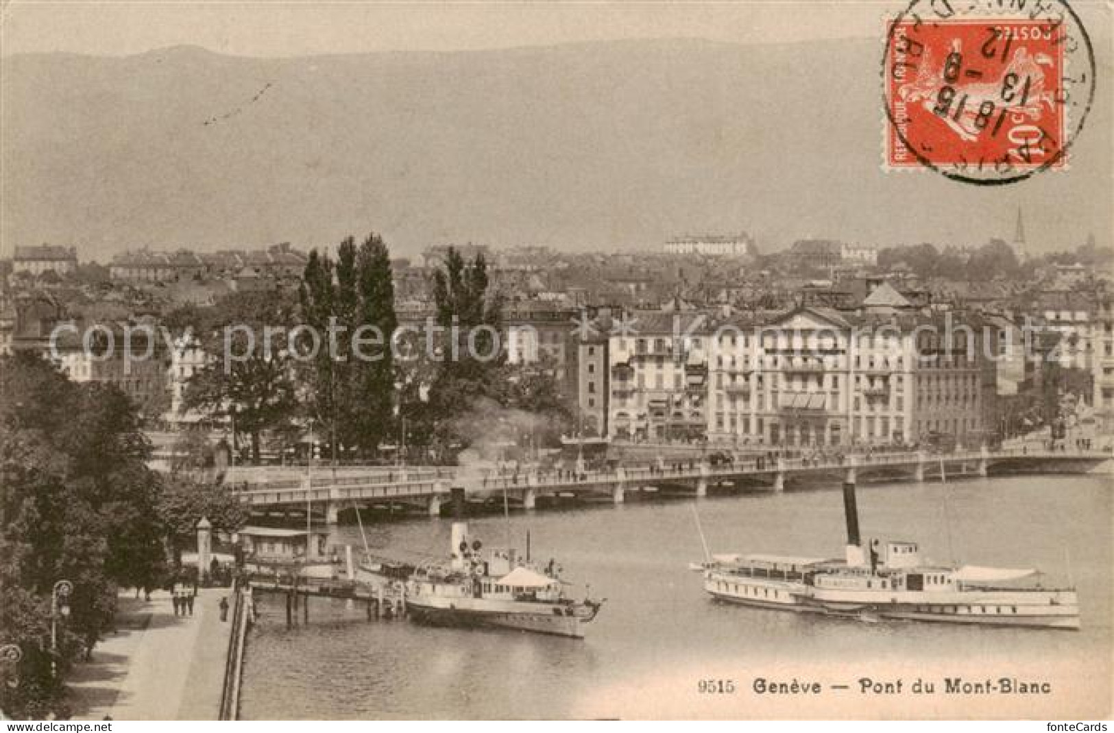 13859691 Geneve GE Dampfer Pont Du Mont-Blanc Geneve GE - Sonstige & Ohne Zuordnung