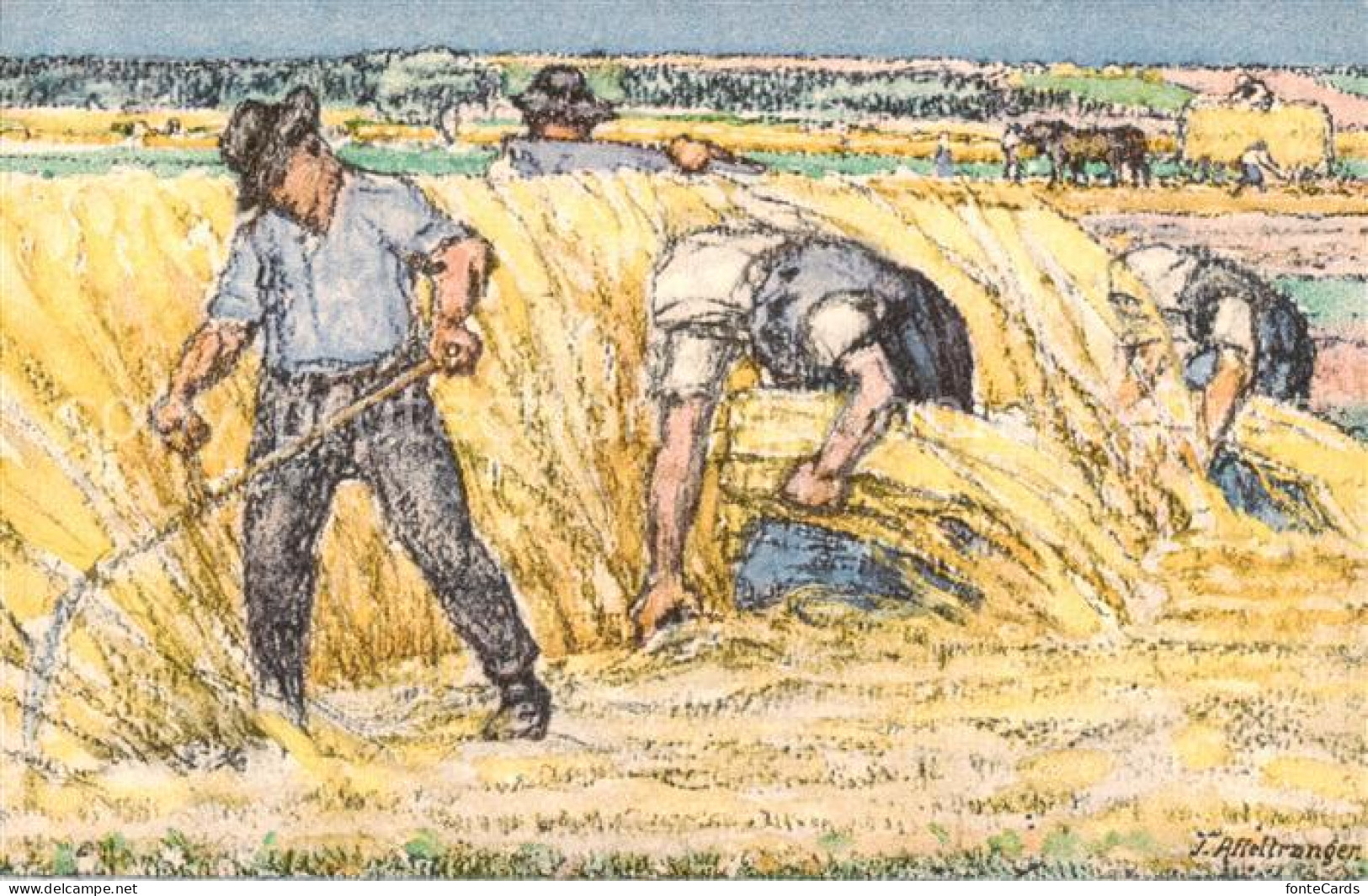 13859678 Affeltrangen Landwirtschaft Bundesfeier Postkarte Affeltrangen - Autres & Non Classés