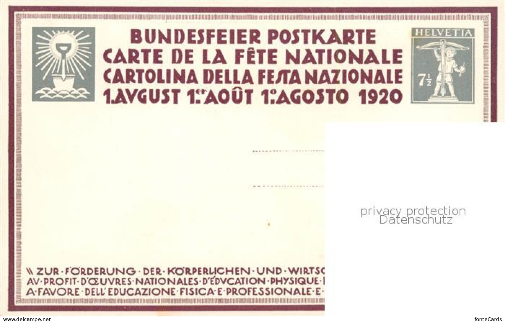 13859678 Affeltrangen Landwirtschaft Bundesfeier Postkarte Affeltrangen - Autres & Non Classés