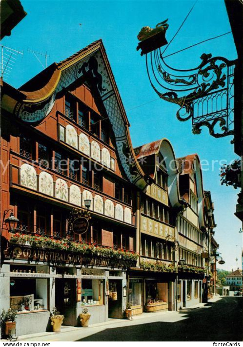 13859474 Appenzell IR Hauptgasse Giebelhaeuser Appenzell IR - Autres & Non Classés