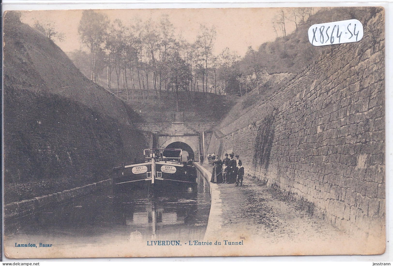 LIVERDUN- L ENTREE DU TUNNEL- LA PENICHE ZIST - Liverdun