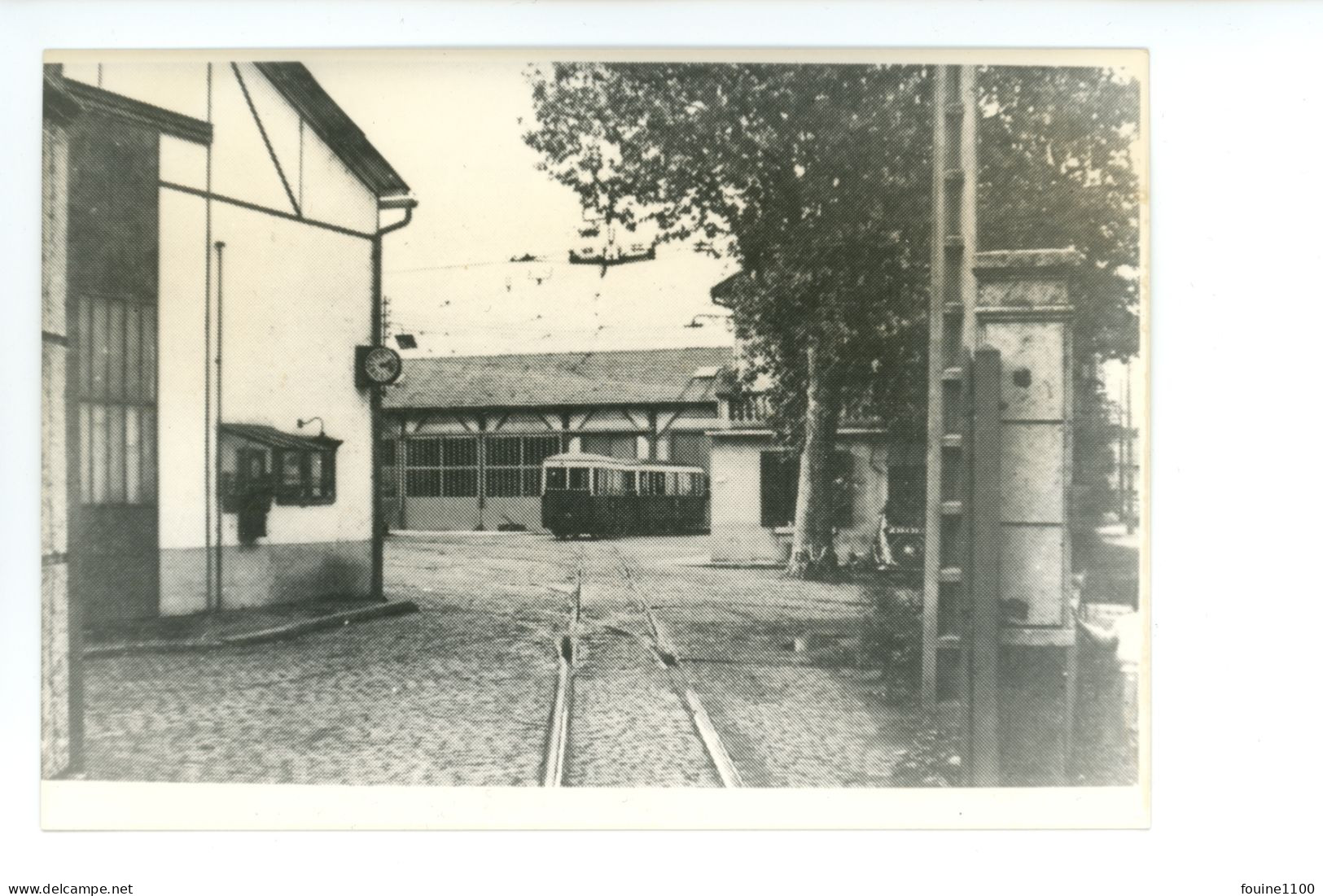 PHOTO " Tramway électrique De DIJON " Année 1958 Rue Des Trois Forgerons  Gare ? - Trains