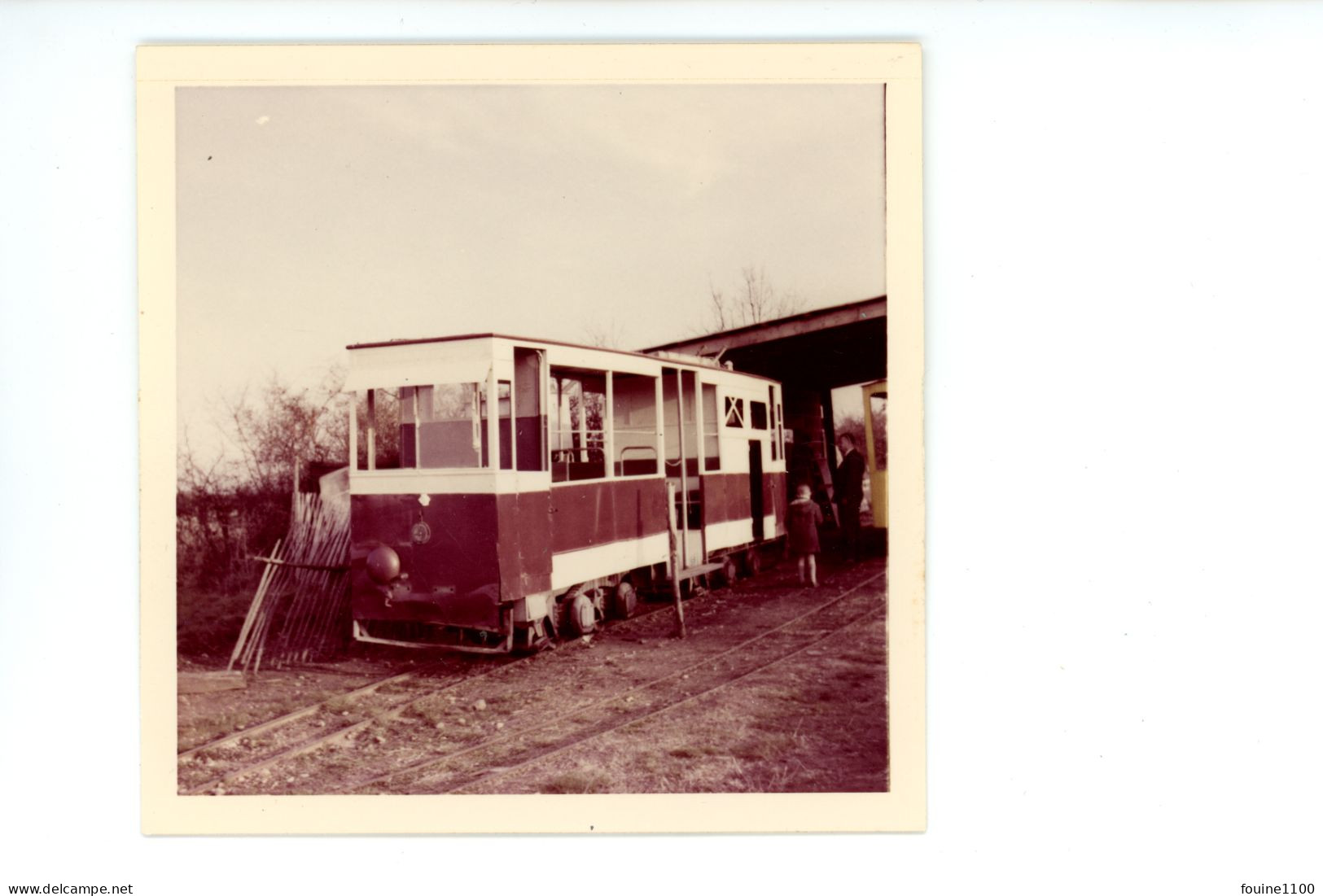 PHOTO Autorail Crochat Chemin De Fer Touristique MEYZIEUX  38 Isère 1962 ( Train ) - Trains