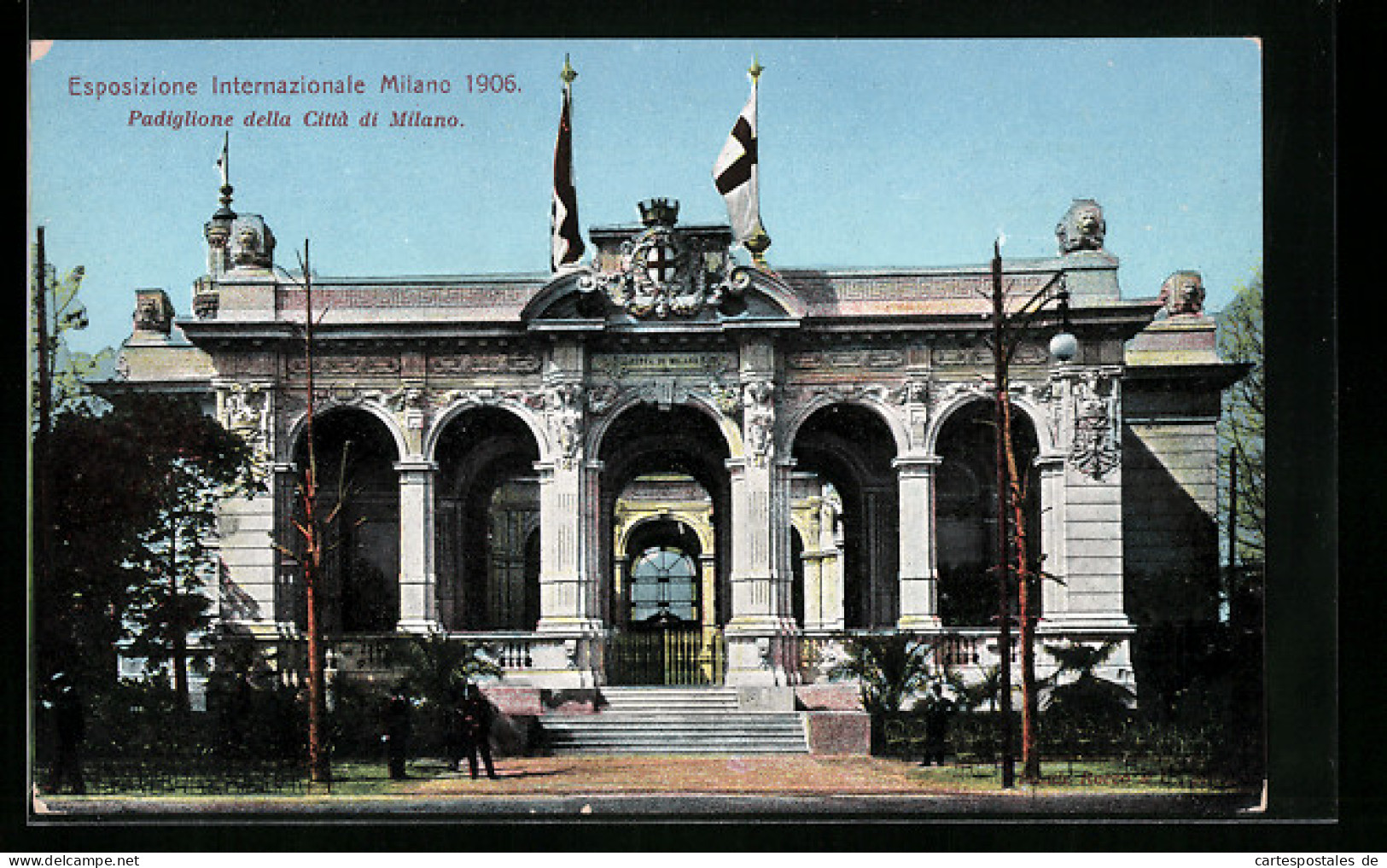 AK Milano, Esposizione Internazionale 1906, Padiglione Della Città Di Milano  - Exhibitions