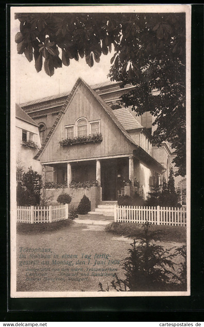 AK Stuttgart, Bauausstellung 1908, Tektonhaus  - Exhibitions