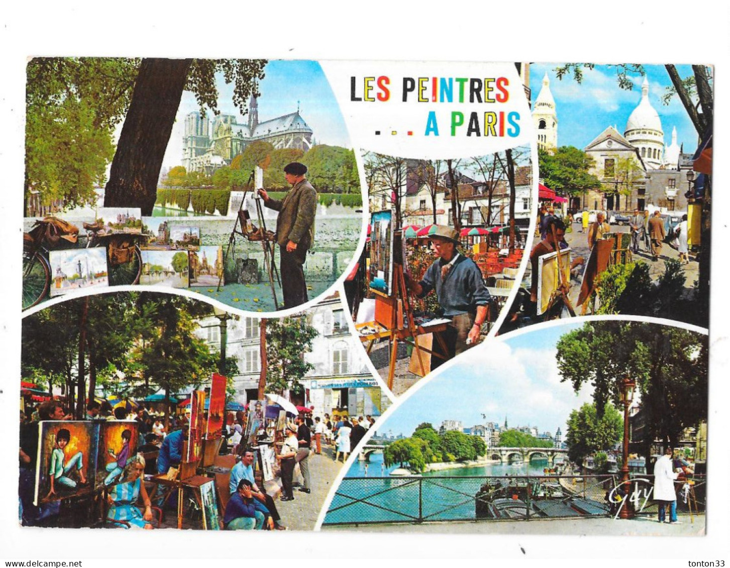 PARIS - 75 -  Les Peintres à PARIS - MULTIVUES - 5 Vues  -  TOUL 6 - - Multi-vues, Vues Panoramiques