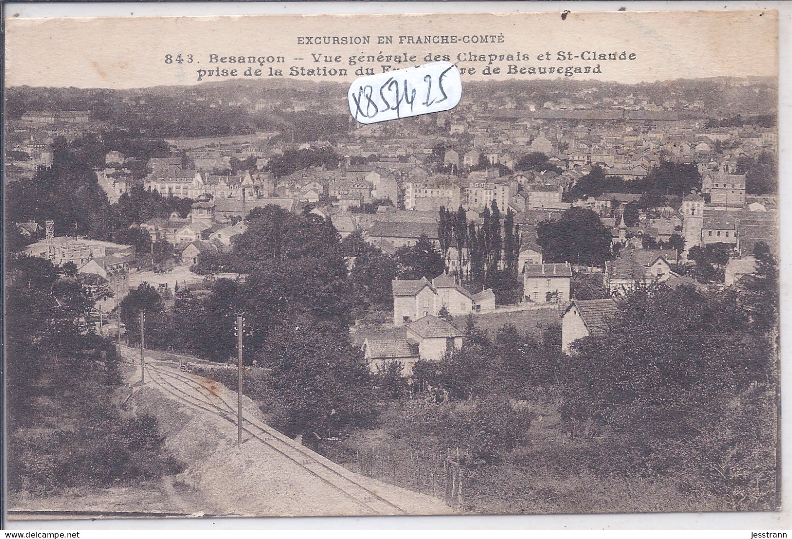 BESANCON- VUE GENERALE DES CHAPRAIS ET ST-CLAUDE - Besancon