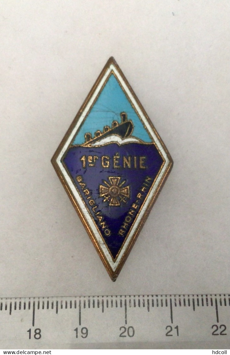 FRANCE GENIE MILITAIRE - Insigne 1° Régiment Du Génie - 1939-45