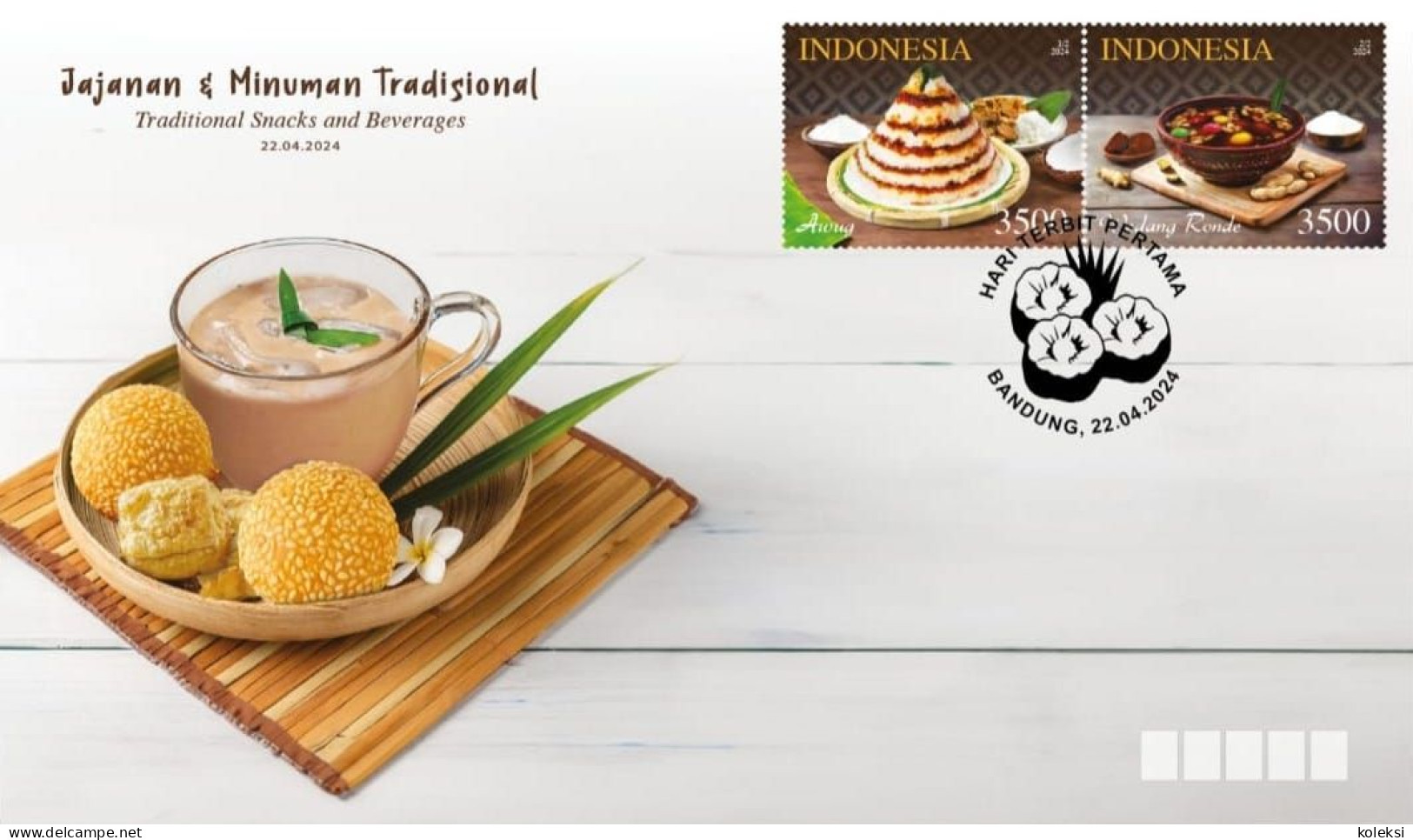 Indonesia 2024 - Traditional Snacks And Beverages (FDC) - Indonesia