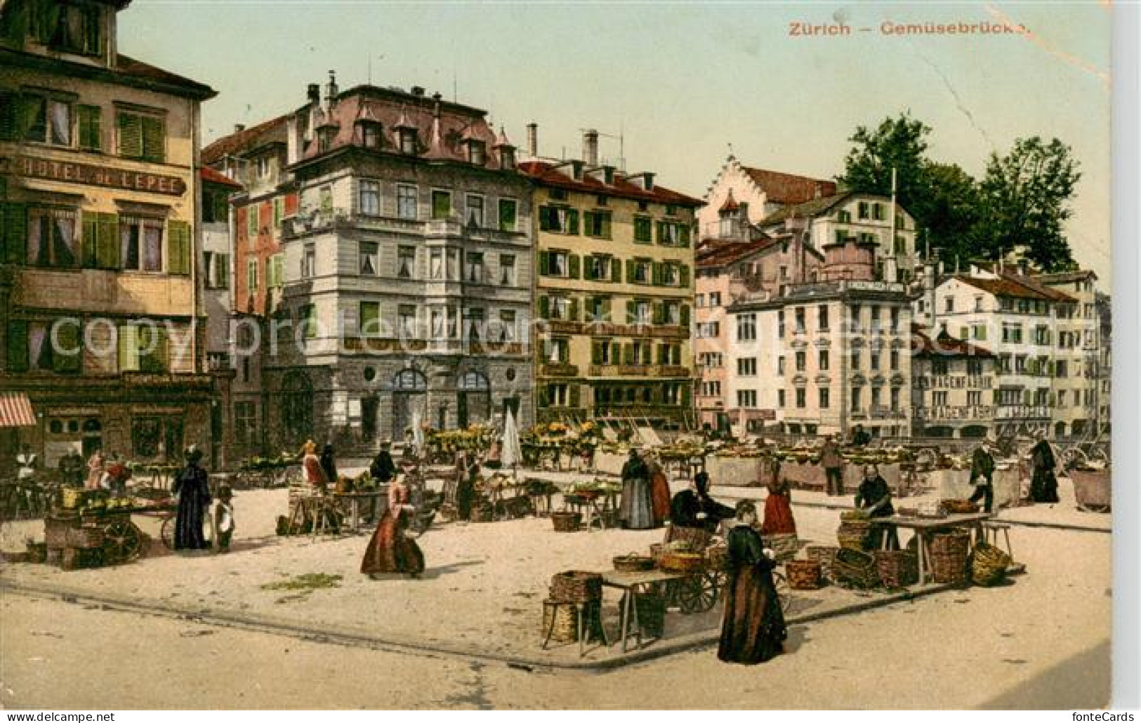 13851373 Zuerich ZH Gemuesebruecke Markt Zuerich ZH - Autres & Non Classés