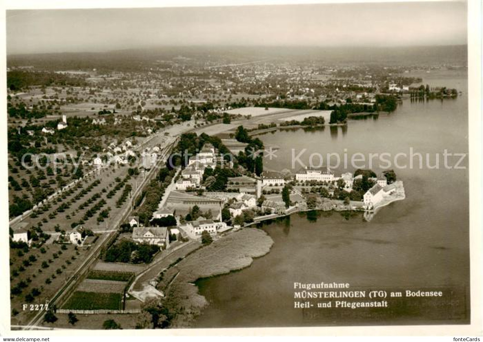 13851251 Muensterlingen TG Fliegeraufnahme Mit Heil Und Pflegeanstalt Am Bodense - Autres & Non Classés