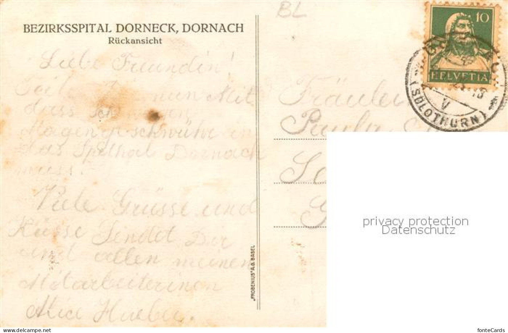 13851184 Dornach  SO Bezirksspital Dorneck Rueckansicht  - Autres & Non Classés