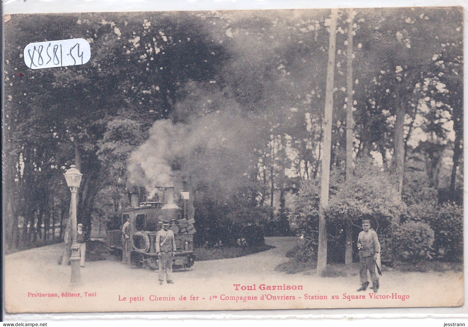 TOUL- LE PETIT CHEMIN DE FER- 1 ERE COMPAGNIE D OUVRIERS- STATION DU SQUARE VICTOR-HUGO - Toul