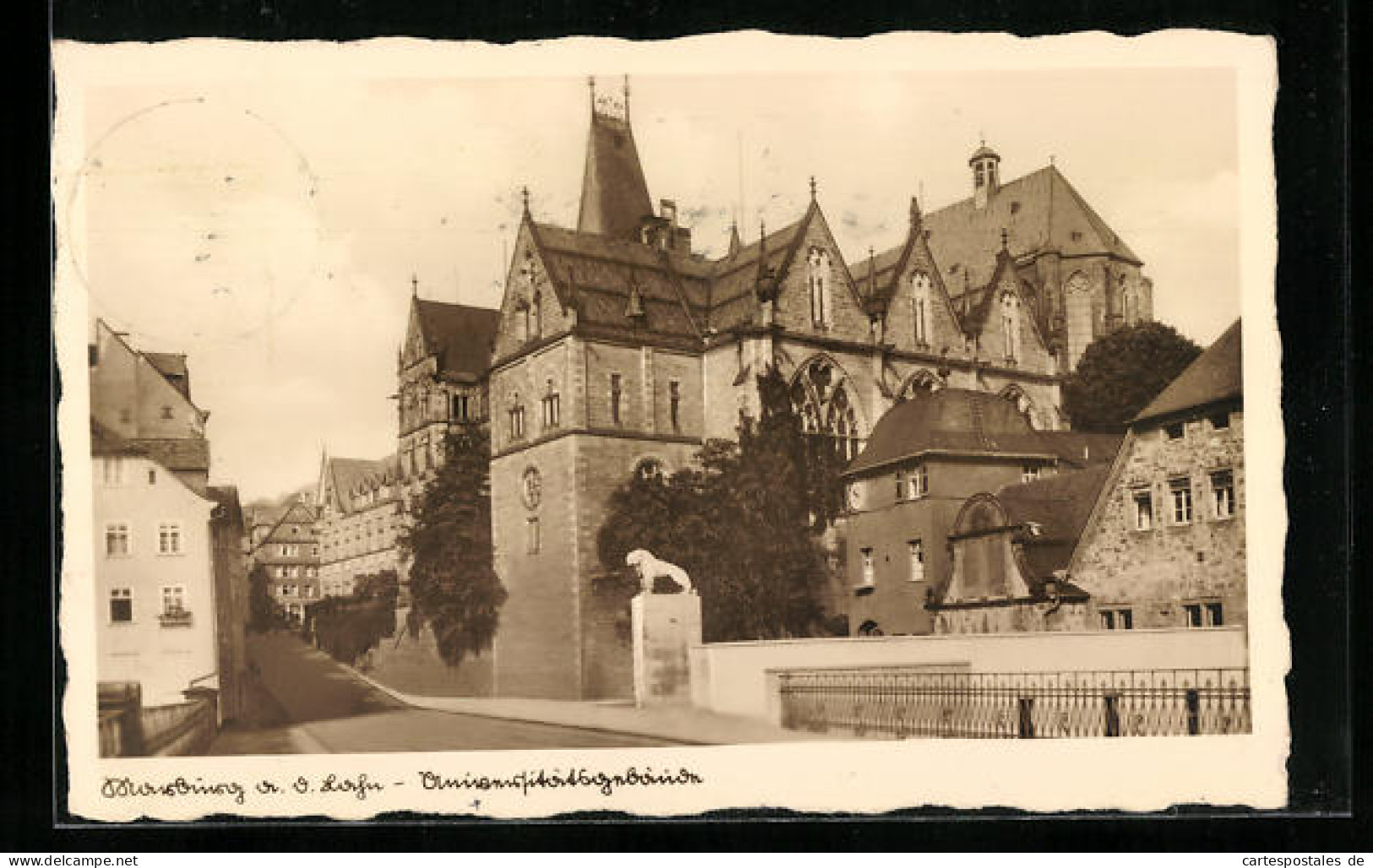 AK Marburg A. D. Lahn, Ansicht Vom Universitätsgebäude  - Marburg