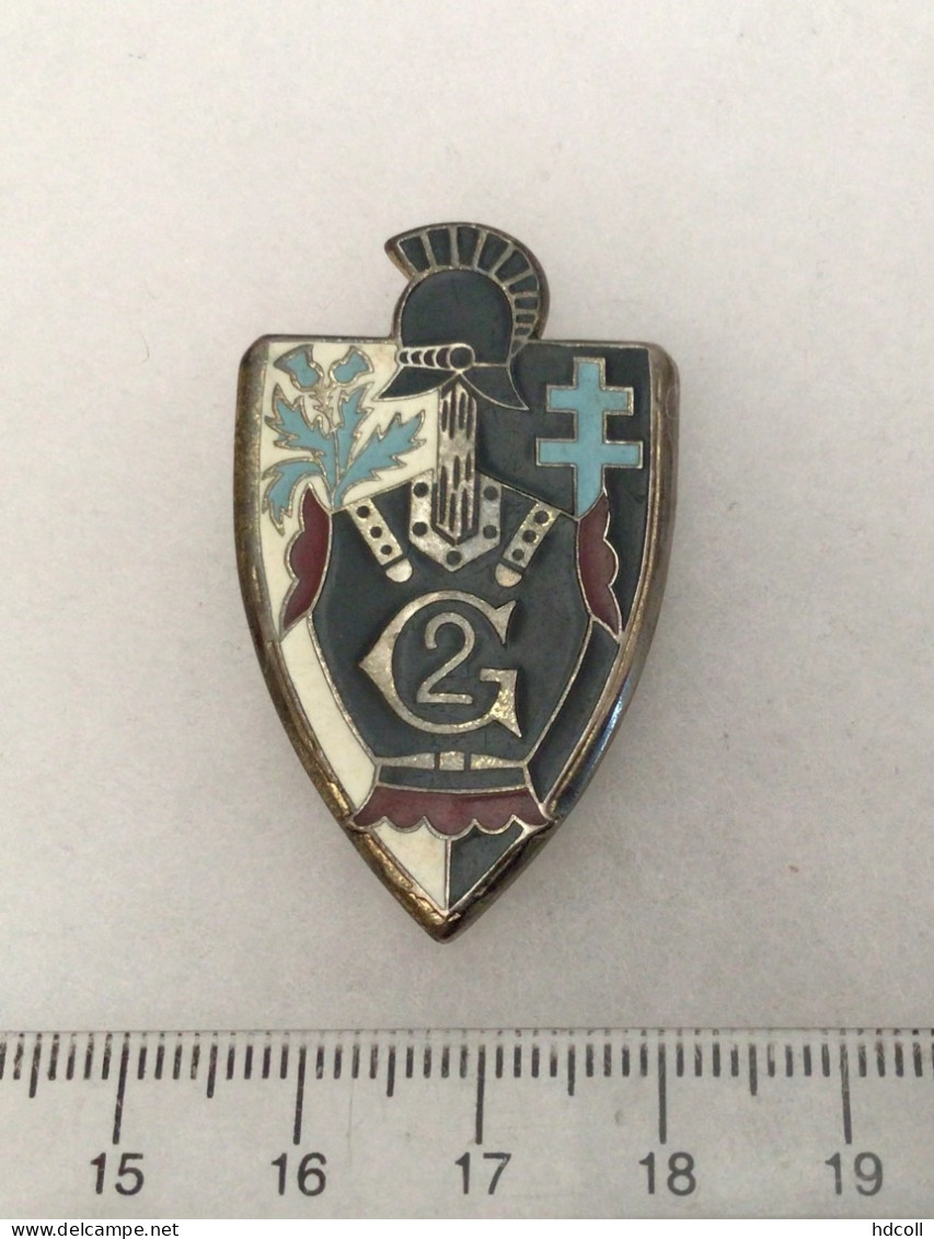 FRANCE GENIE MILITAIRE - Insigne  2° Régiment Du Génie. Drago - 1939-45