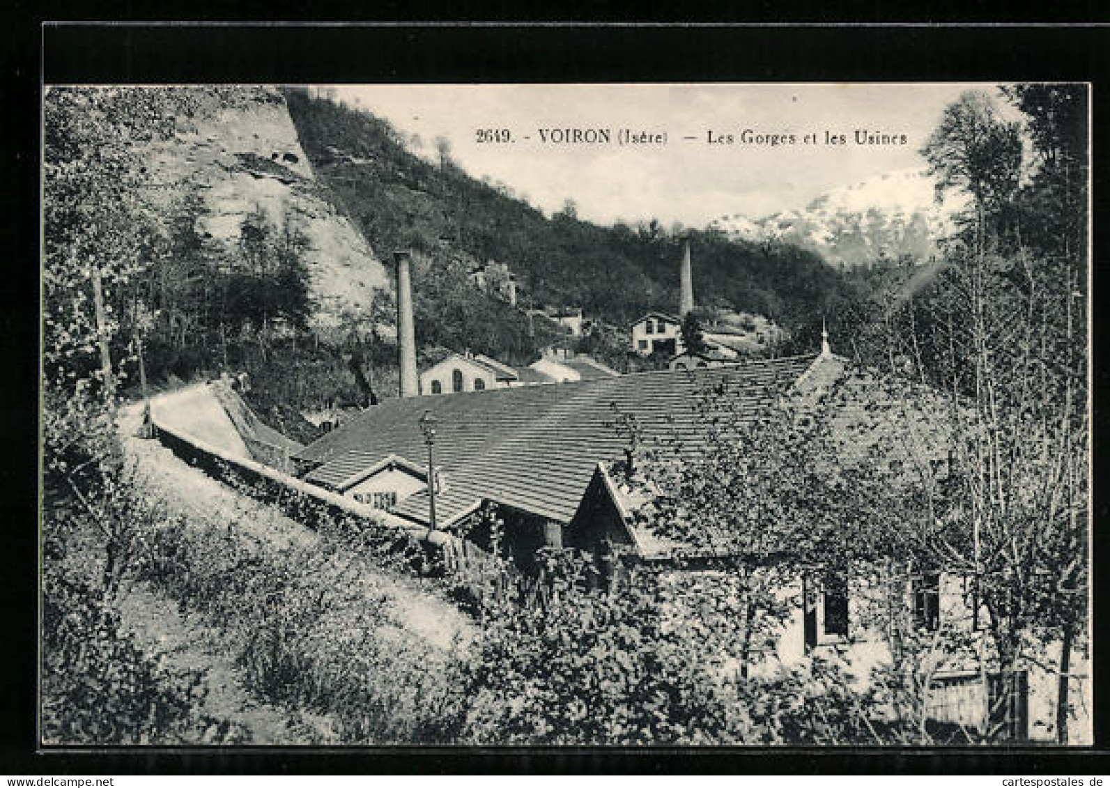 CPA Voiron, Les Gorges Et Les Usines  - Voiron