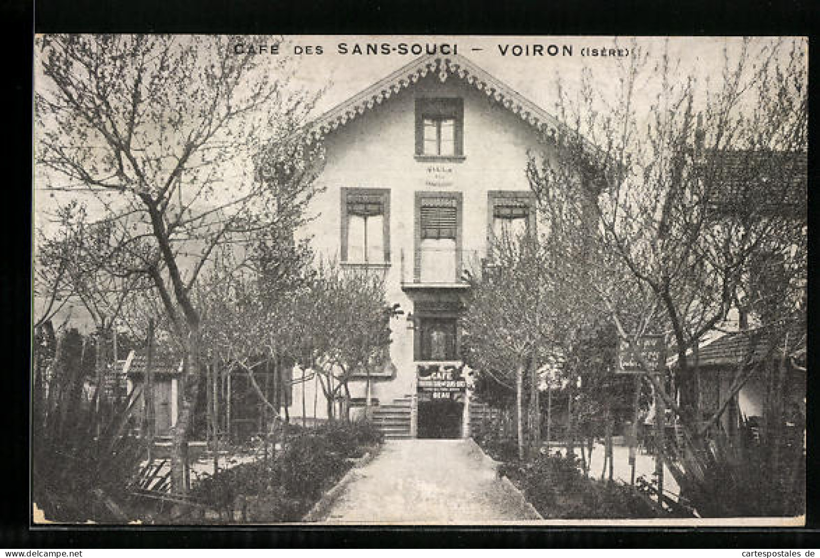 CPA Voiron, Cafe Des Sans-Souci  - Voiron