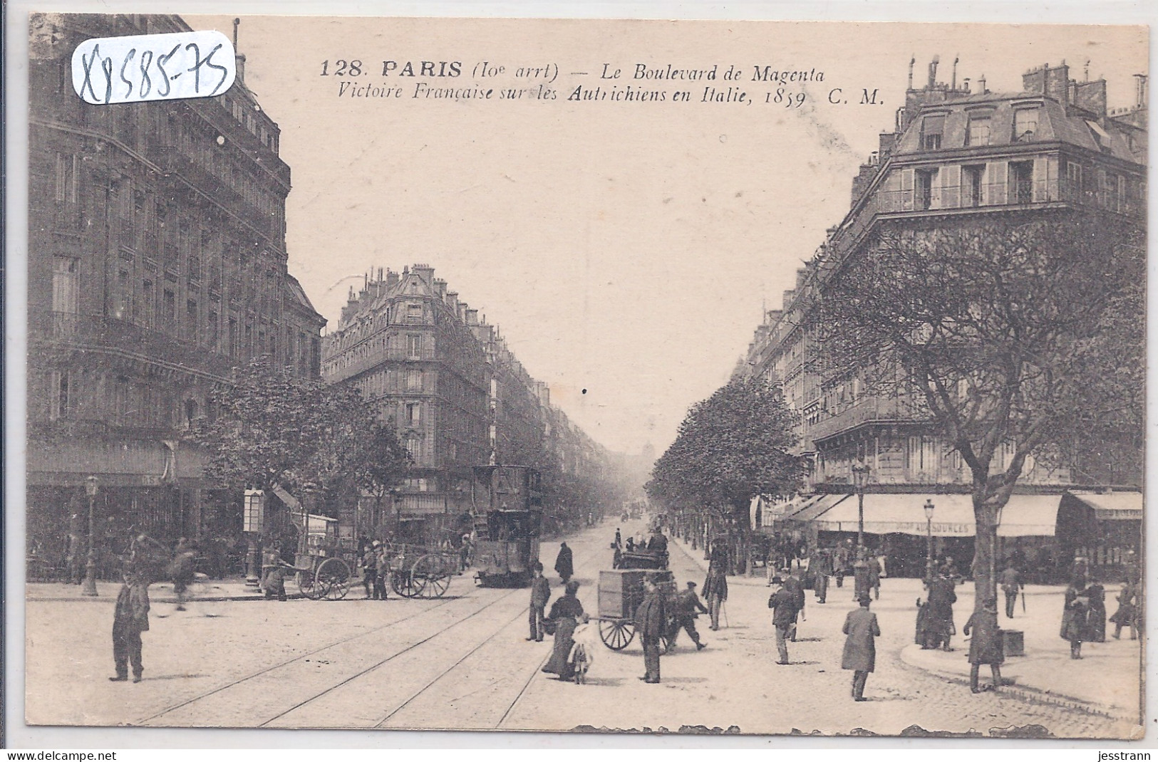 PARIS X EME- LE BOULEVARD MAGENTA- VICTOIRE FRANCAISE EN 1959 - Arrondissement: 10