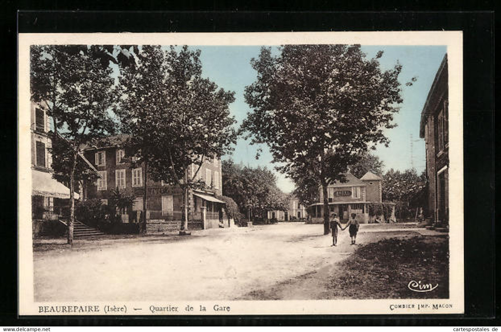 CPA Beaurepaire, Quartier De La Gare  - Beaurepaire