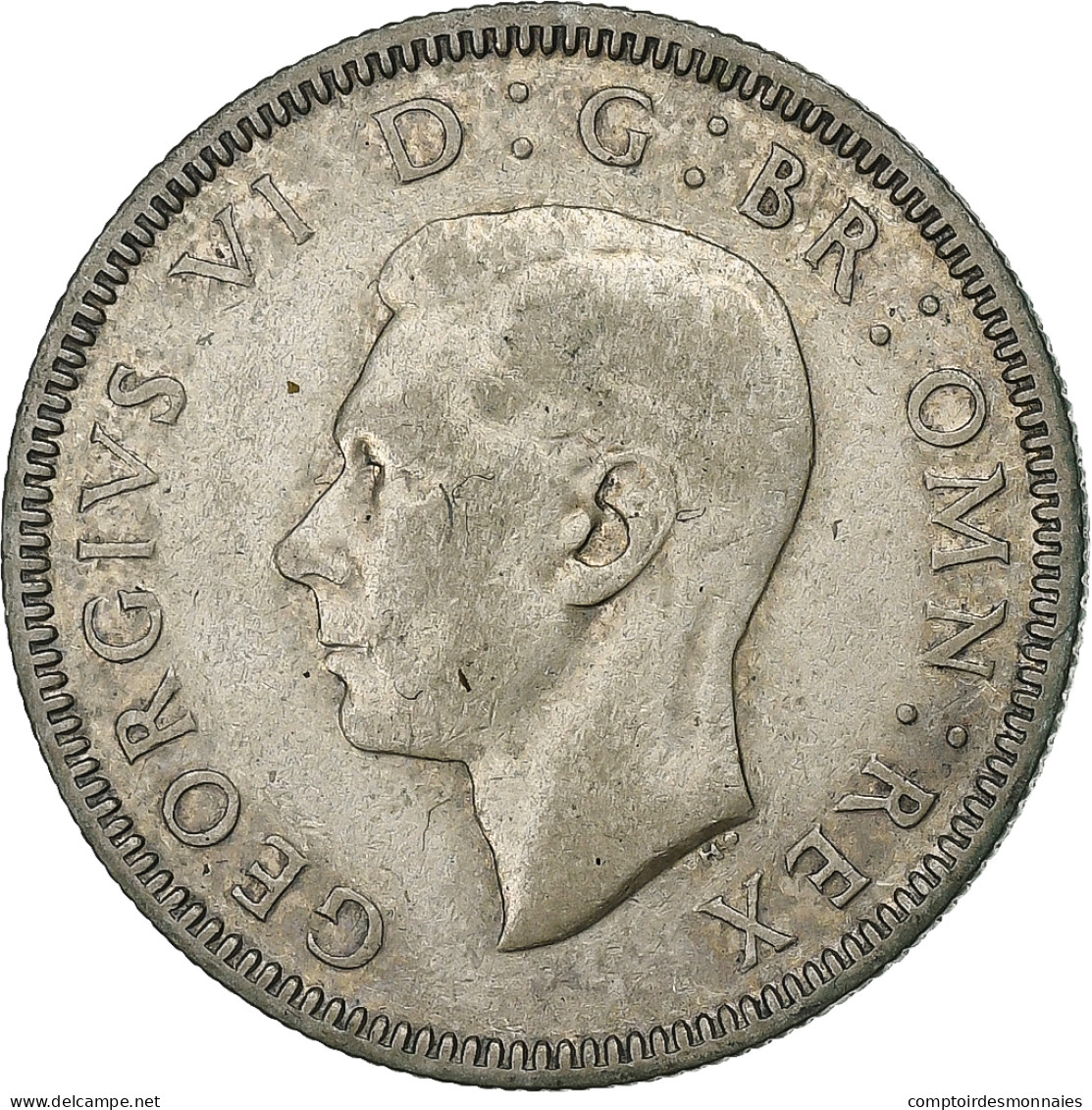 Grande-Bretagne, George VI, Shilling, 1938, Argent, TB+, KM:854 - I. 1 Shilling