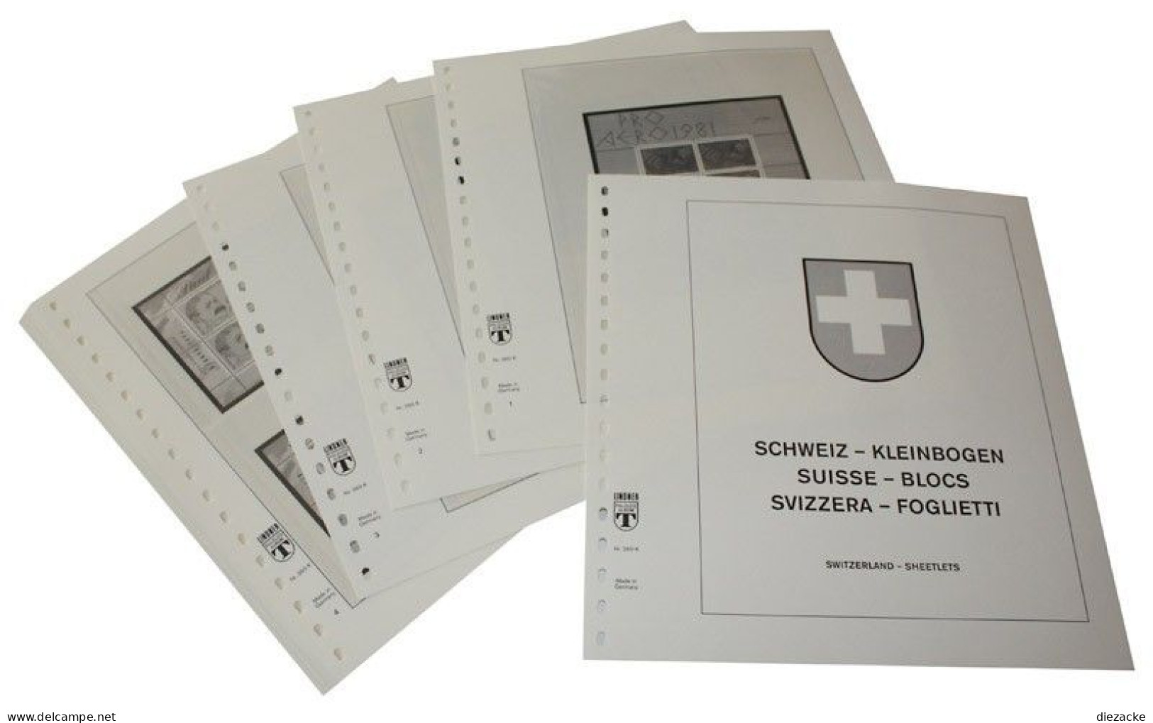 Lindner-T Schweiz Kleinbogen 2013-2020 Vordrucke 260K-13 Neuware ( - Fogli Prestampati