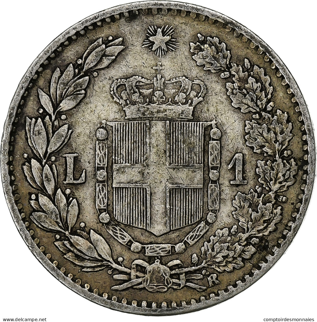 Italie, Umberto I, Lira, 1886, Rome, Argent, TTB, KM:24.1 - 1878-1900 : Umberto I.