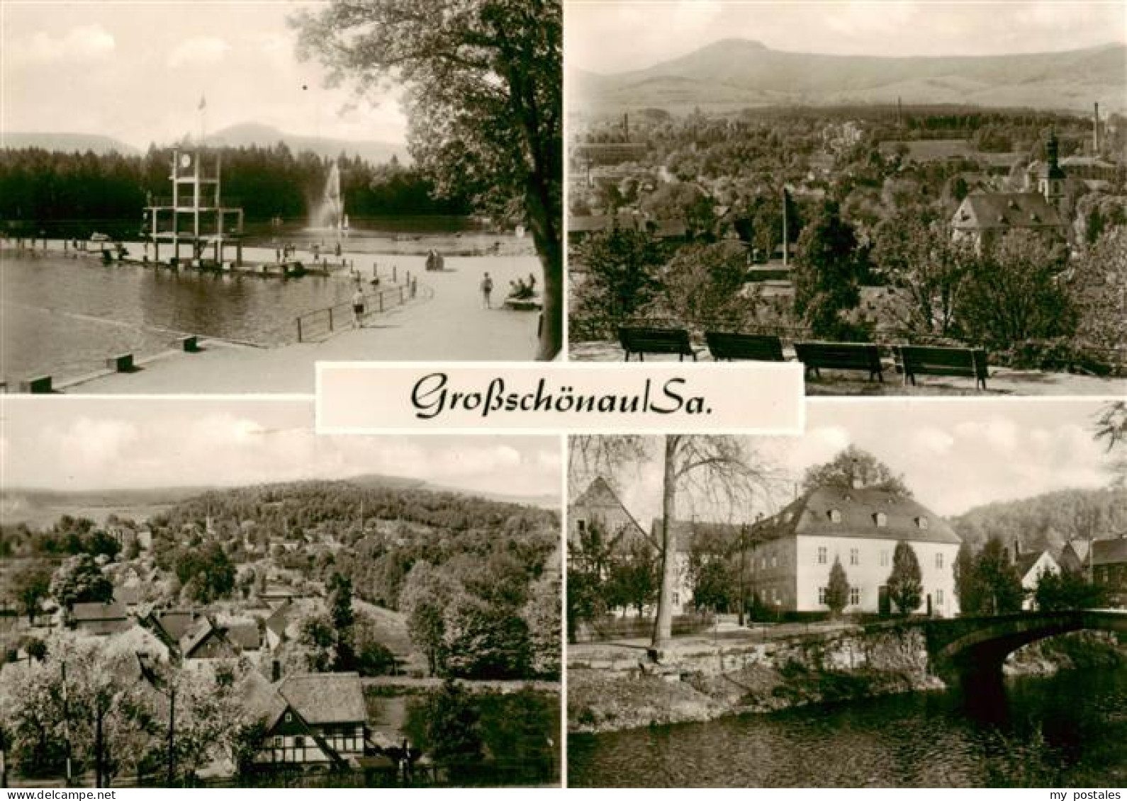 73892460 Grossschoenau Sachsen Waldstrandbad Blick Zum Hutberg Heimat Und Damast - Grossschoenau (Sachsen)