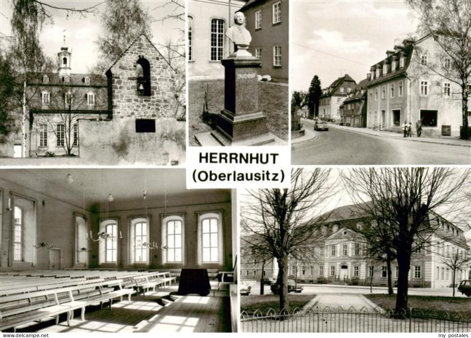 73892458 Herrnhut Kirchensaal Und Glockenstuhl Zinzendorfdenkmal Comeniusstrasse - Herrnhut