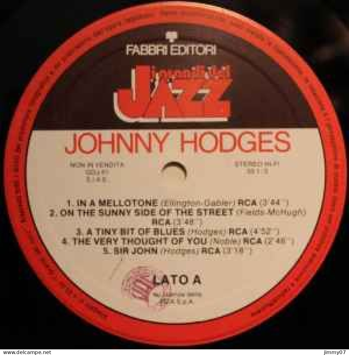 Johnny Hodges - Johnny Hodges (LP, Comp) - Jazz