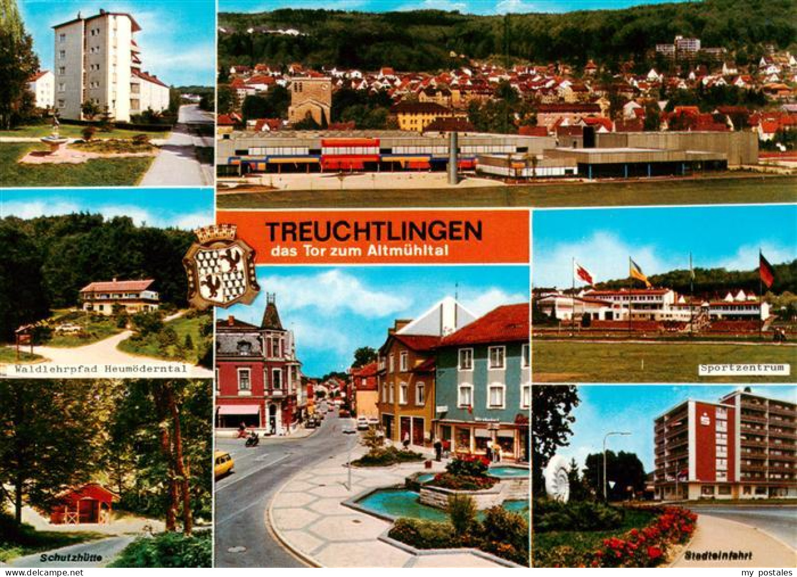 73892336 Treuchtlingen Hochhaus Panorama Waldlehrpfad Heumoederntal Schutzhuette - Huerth