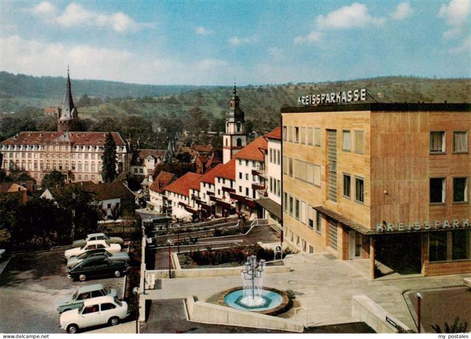 73892313 Erbach Odenwald Blick Auf Den Treppenweg Mit Graefl Schloss Erbach Oden - Erbach