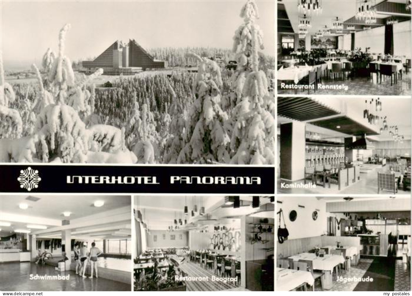 73892156 Oberhof Thueringen Interhotel Panorama Restaurant Rennsteig Kaminhalle  - Oberhof