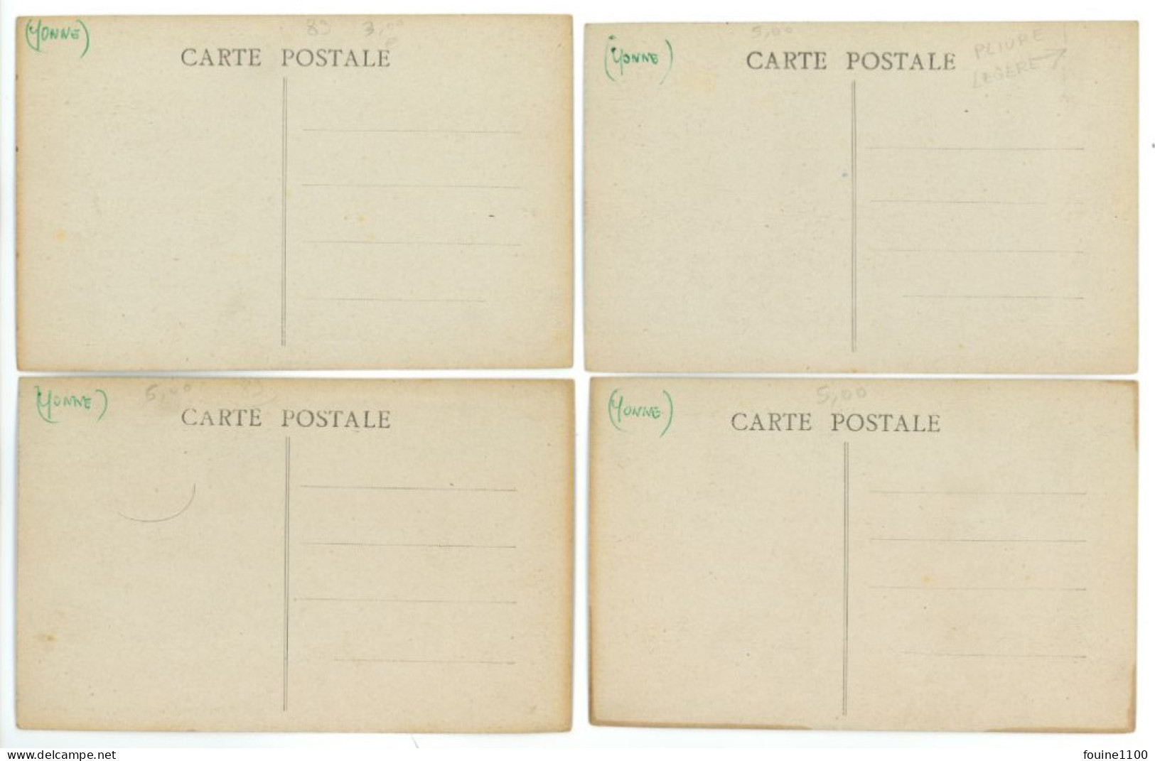 LOT DE 12 CARTES ( Format C.P.A. ) LAROCHE MIGENNES à Voir En Recto Verso - Migennes