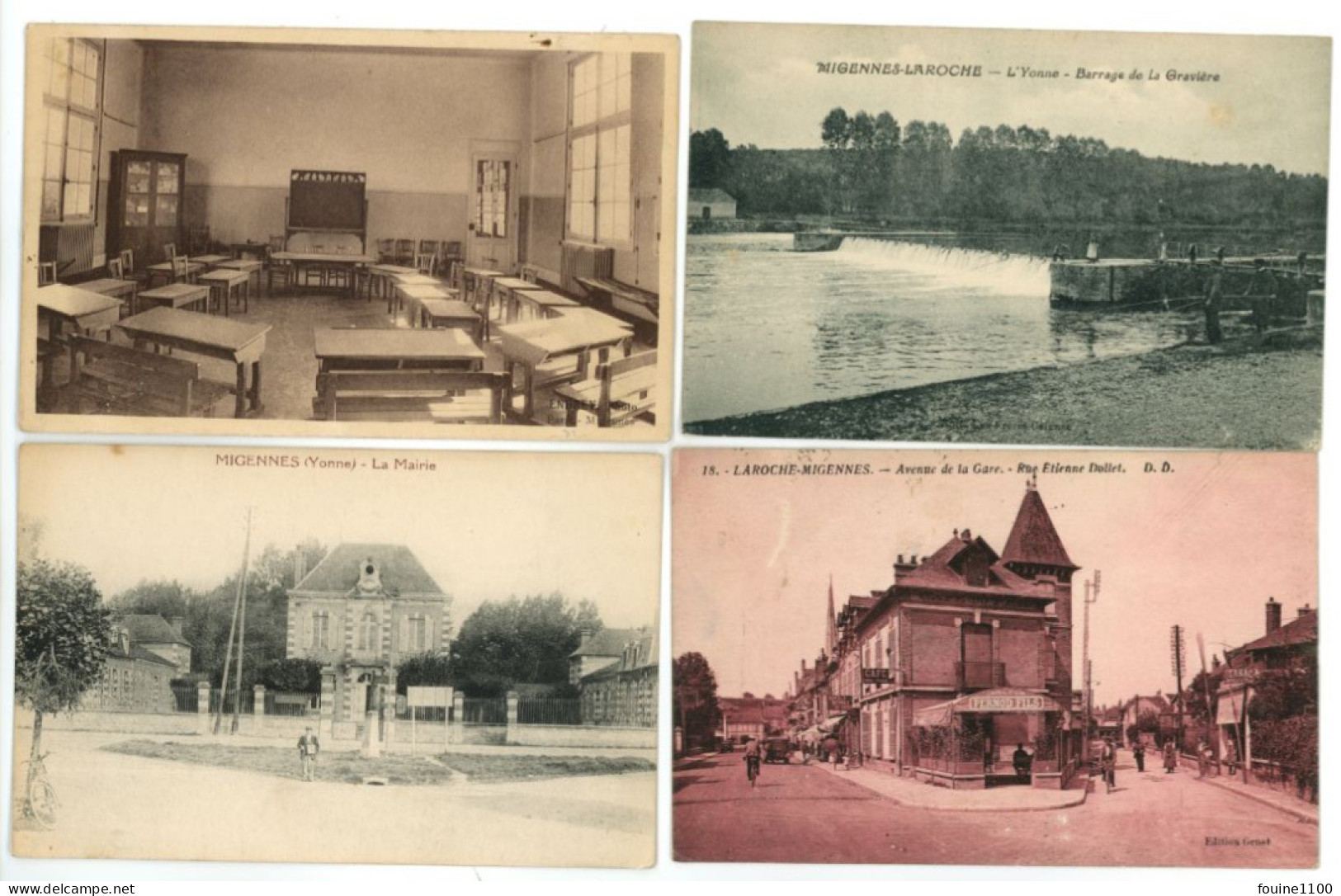 LOT DE 12 CARTES ( Format C.P.A. ) LAROCHE MIGENNES à Voir En Recto Verso - Migennes