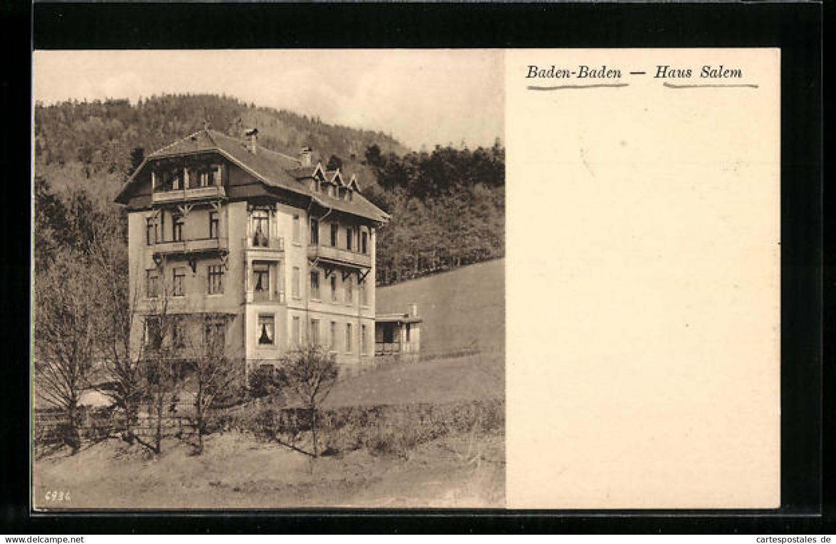 AK Baden-Baden, Pension Haus Salem  - Salem
