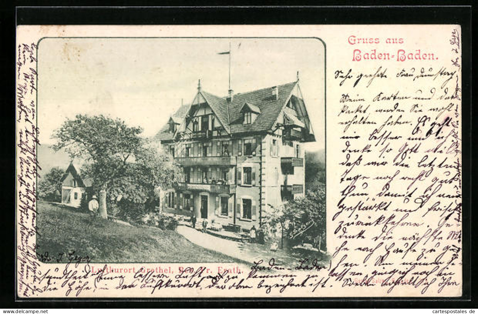 AK Baden-Baden, Hotel Grethel Von Fr. Erath  - Baden-Baden