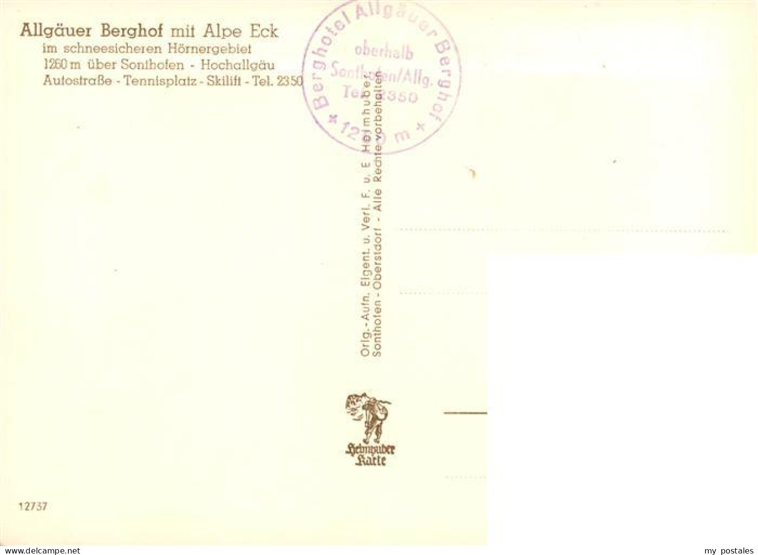 73891808 Sonthofen  Oberallgaeu Allgaeuer Berghof Mit Alpe Eck  - Sonthofen