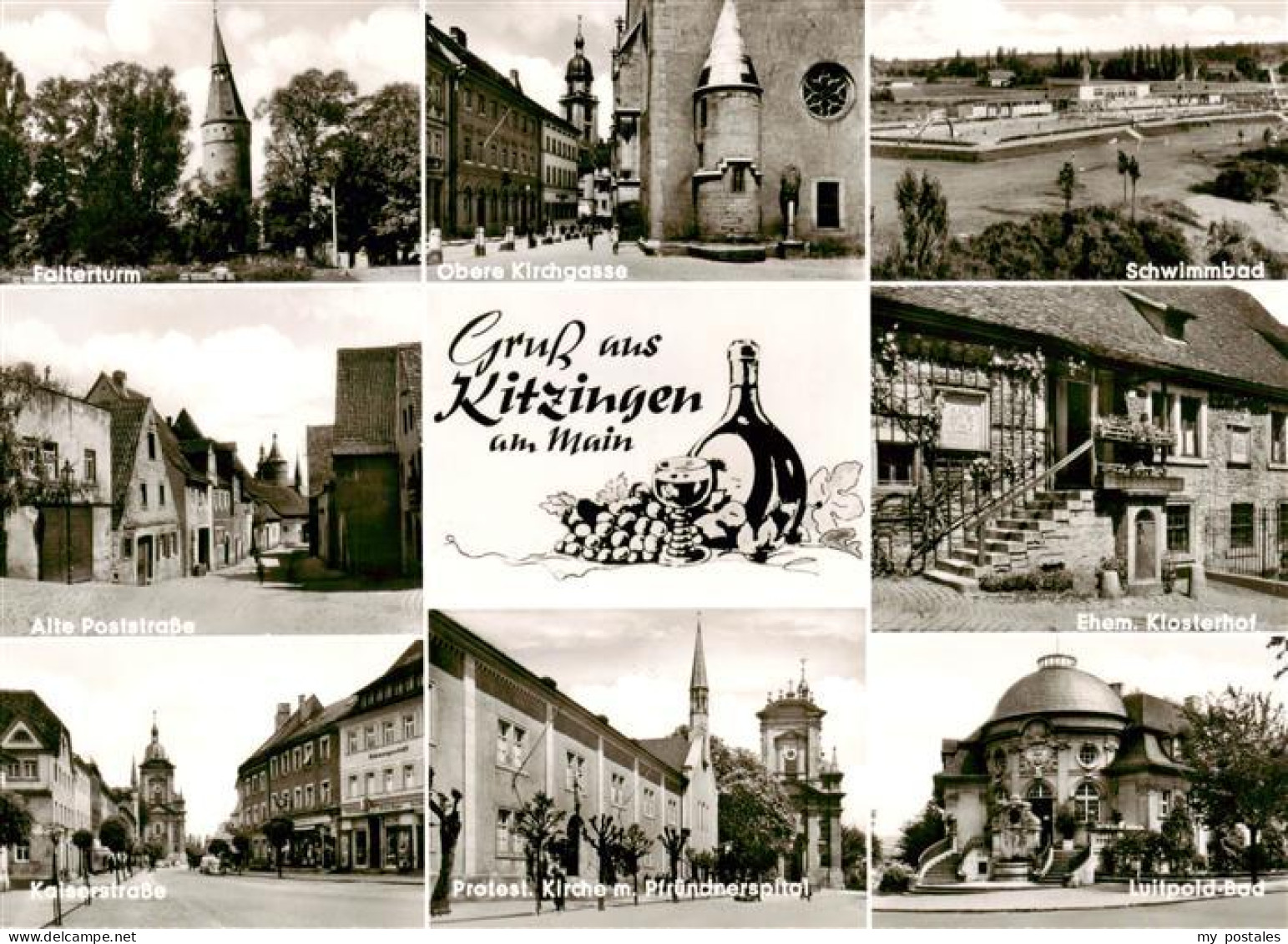 73891793 Kitzingen Main Falterturm Oberer Kirchgasse Schwimmbad Alte Poststrasse - Kitzingen