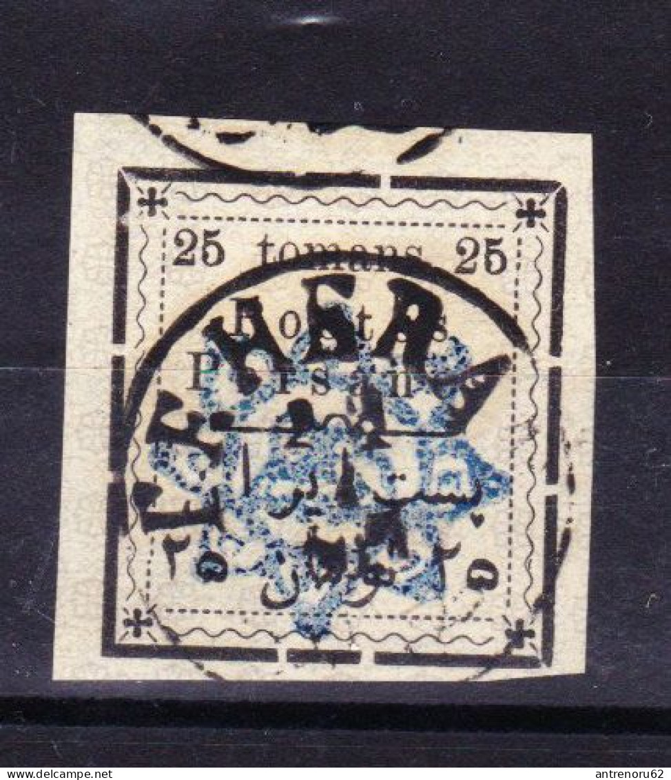 STAMPS-IRAN-USED-1902-25-TOMANS-SEE-SCAN-COTE-100-EURO - Iran