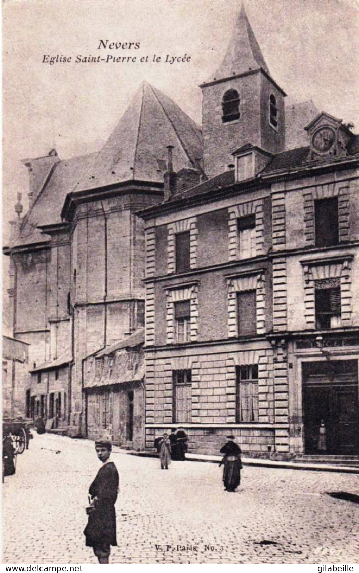 58 - Nievre -    NEVERS - église Saint Pierre Et Le Lycée - Nevers