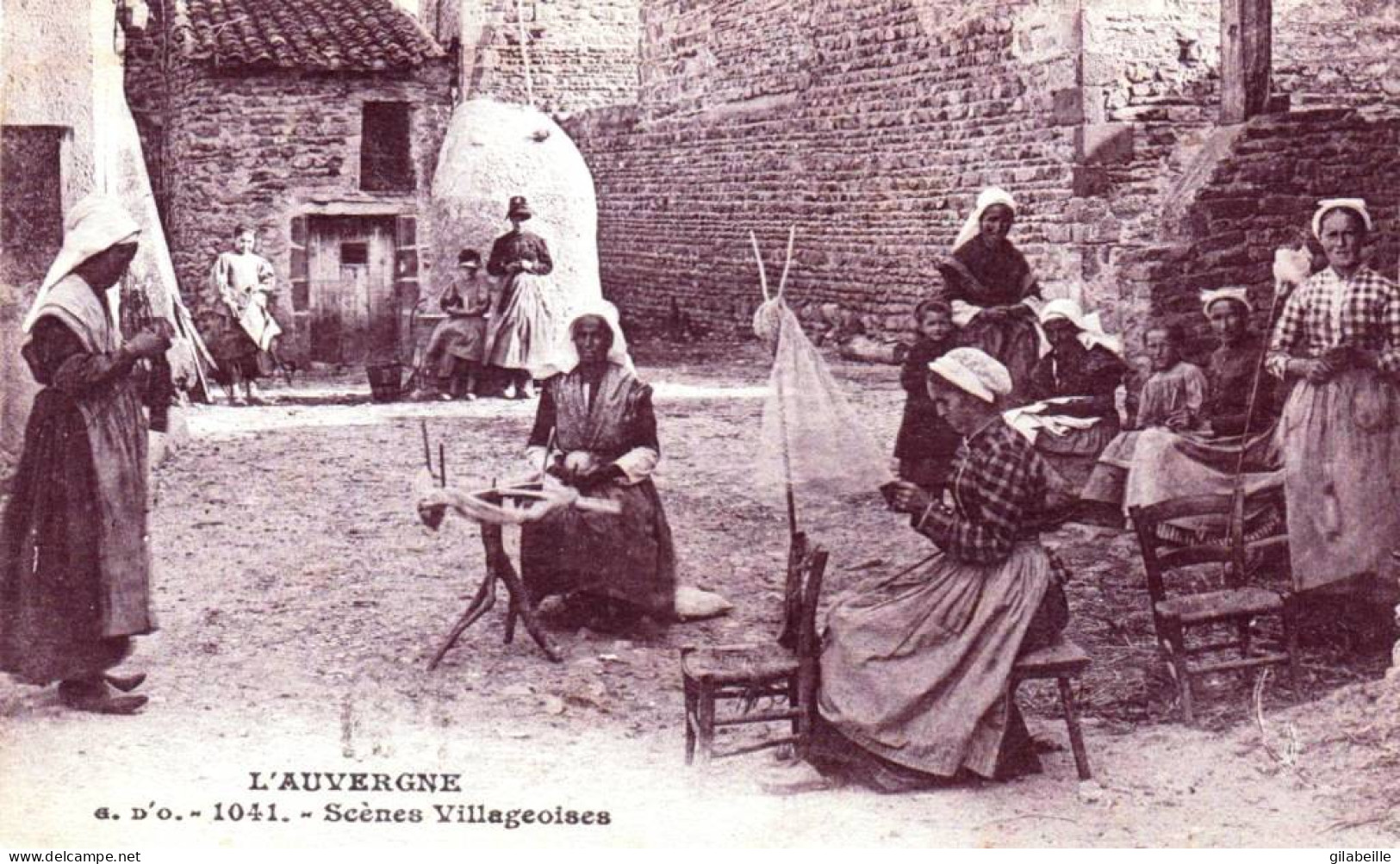 AUVERGNE  -  Scenes Villageoises - Auvergne