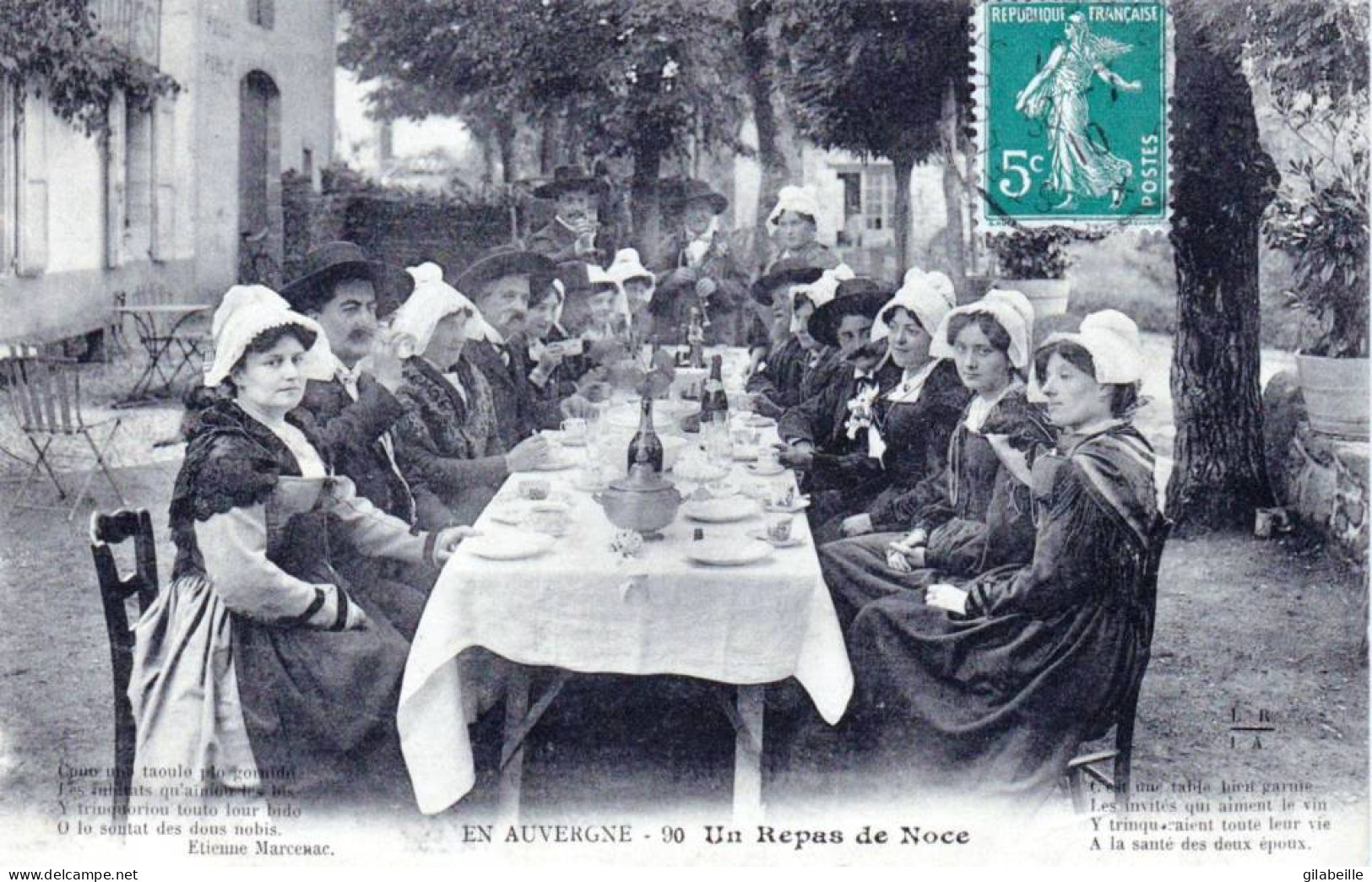 AUVERGNE -  Un Repas De Noce - Auvergne