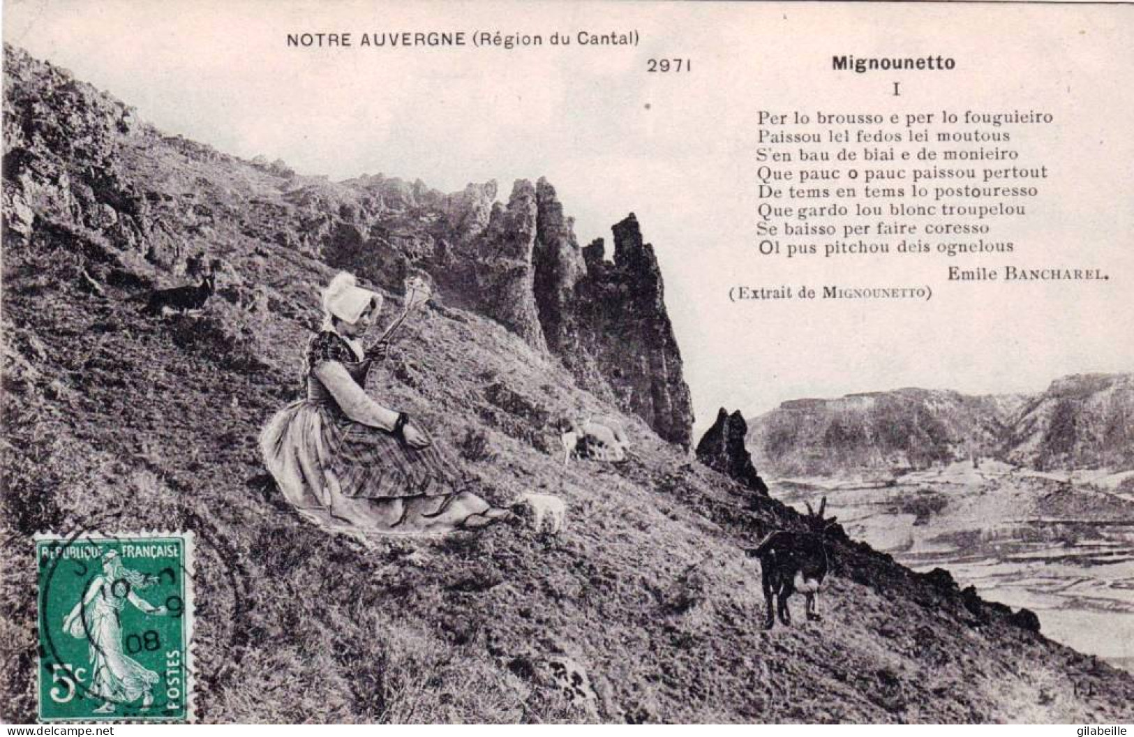 AUVERGNE -  Types D'Auvergne - Region Du Cantal - Mignounetto - Auvergne