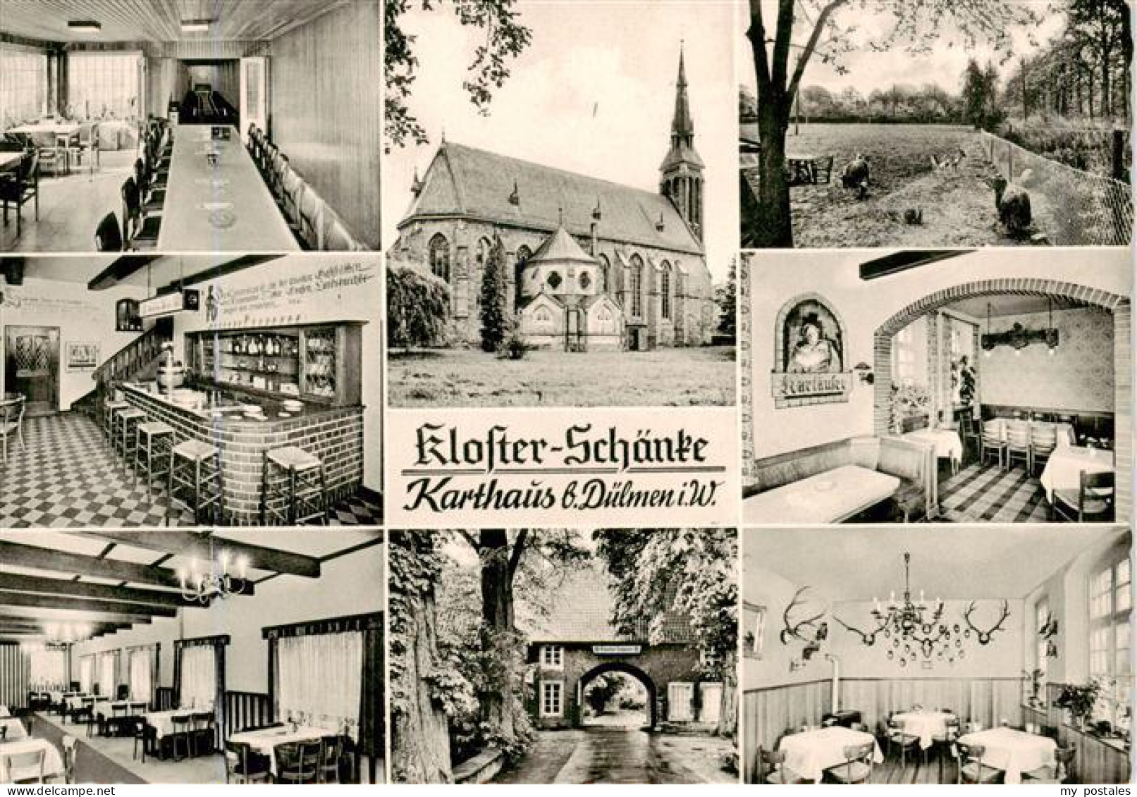 73891609 Karthaus Duelmen Kloster Schaenke Kegelbahn Bar Gastraeume Kirche Park  - Dülmen
