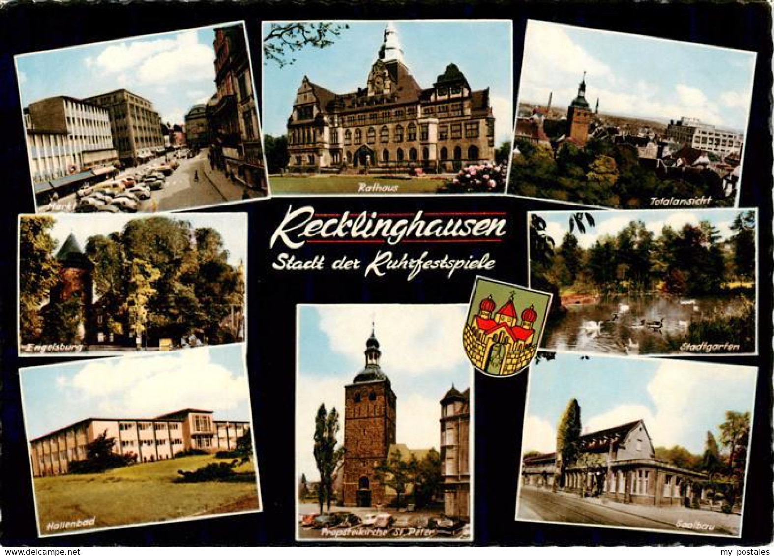 73891492 Recklinghausen  Westfalen Markt Rathaus Total Engelsburg Stadtgarten Ha - Recklinghausen