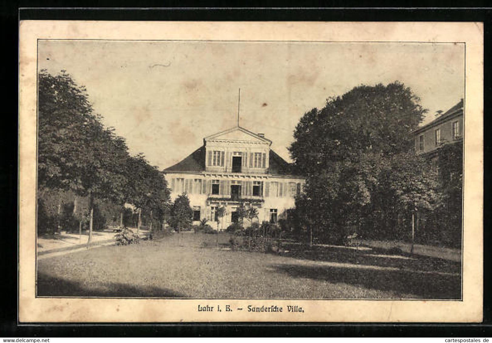 AK Lahr I. B., Sandersche Villa  - Lahr