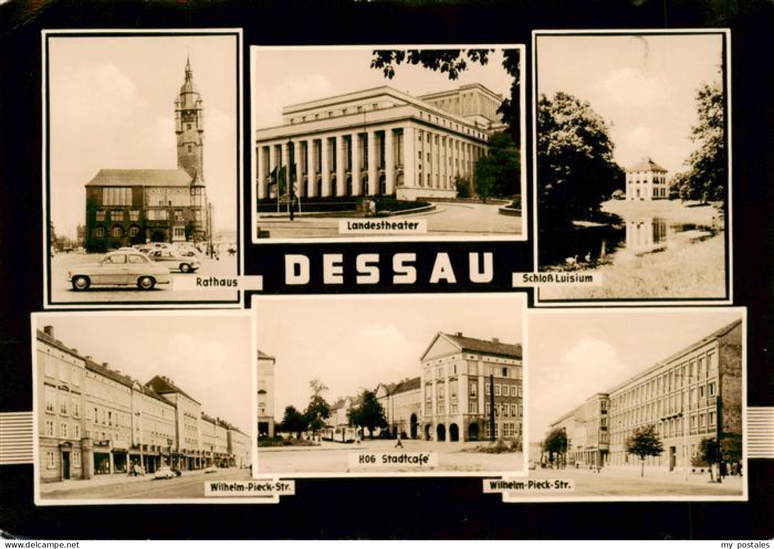 73891458 Dessau-Rosslau Rathaus Landestheater Schloss Luisium Wilhelm Pieck Stra - Dessau